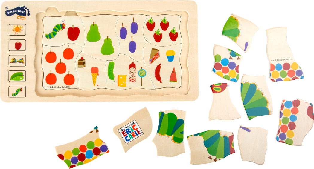 Raupe Nimmersatt Schichtenpuzzle