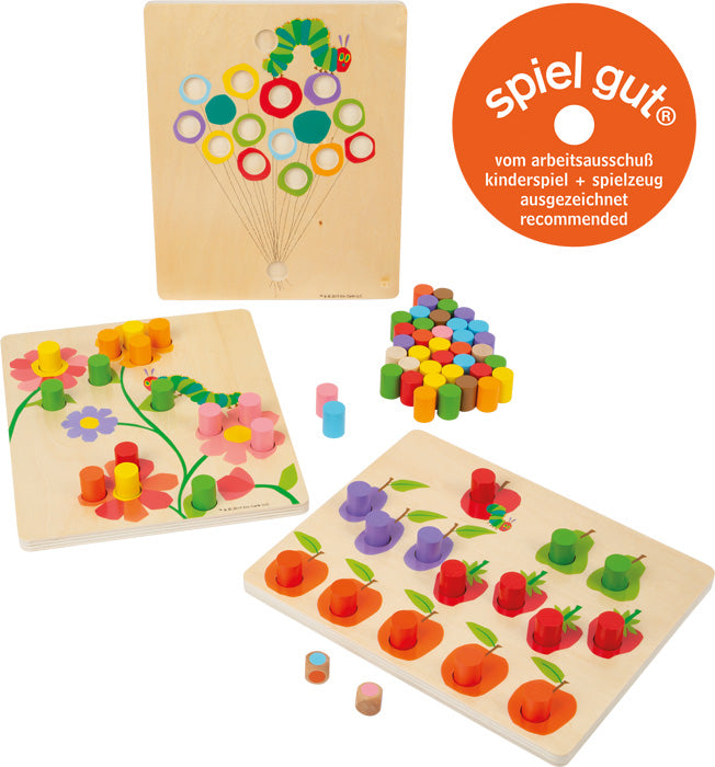 Raupe Nimmersatt Farbenspiel / Steck- & Farbsortierspiel