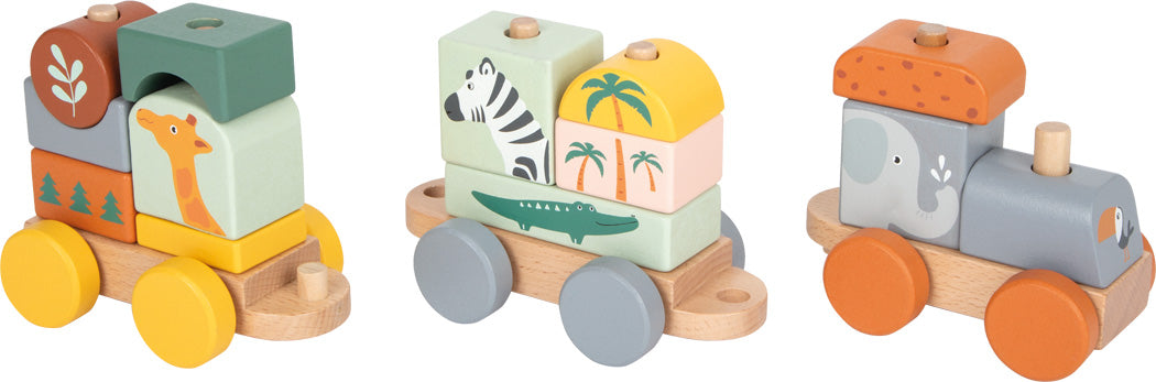 Holzzug Safari – Zieh- & Steckspielzeug für kleine Entdecker
