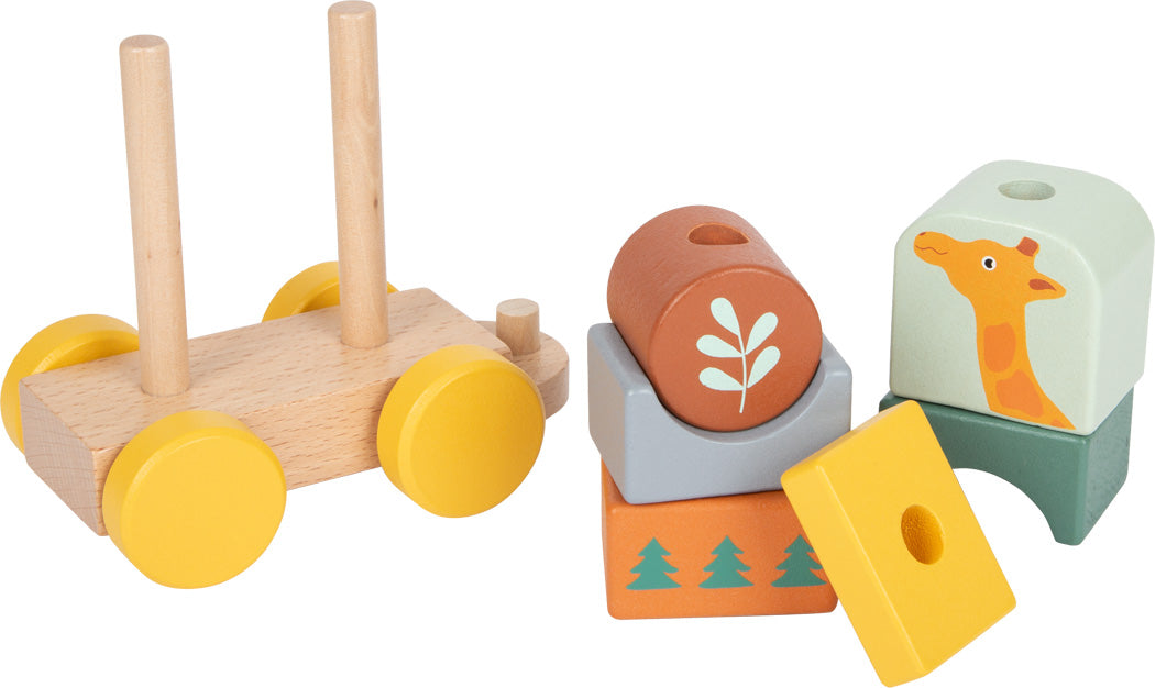 Holzzug Safari – Zieh- & Steckspielzeug für kleine Entdecker