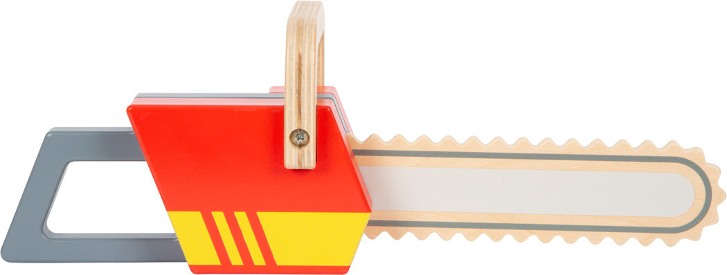 Holz-Kettensäge für Kinder – realistisches Feuerwehr-Rollenspiel