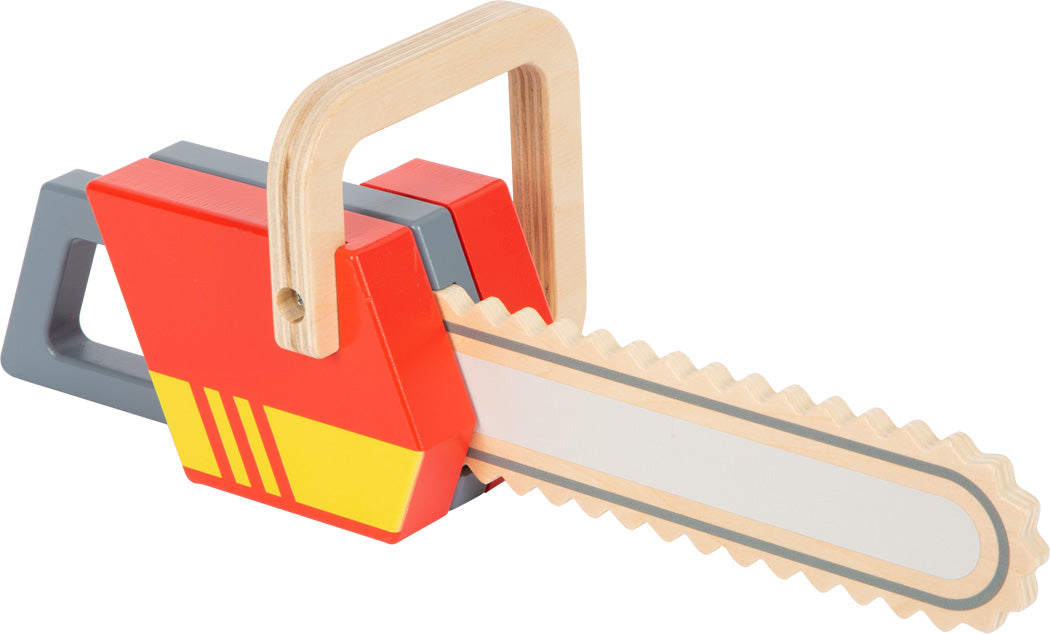 Holz-Kettensäge für Kinder – realistisches Feuerwehr-Rollenspiel