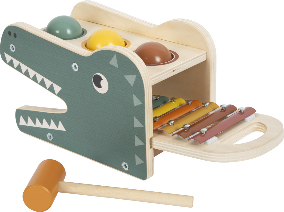 Klopfspiel mit Xylophon „Safari“ – Holzspielzeug für erste Töne