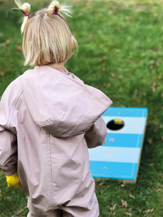 Cornhole & Sling Puck Spiel „Active“ – Geschicklichkeits-Spielset aus Holz