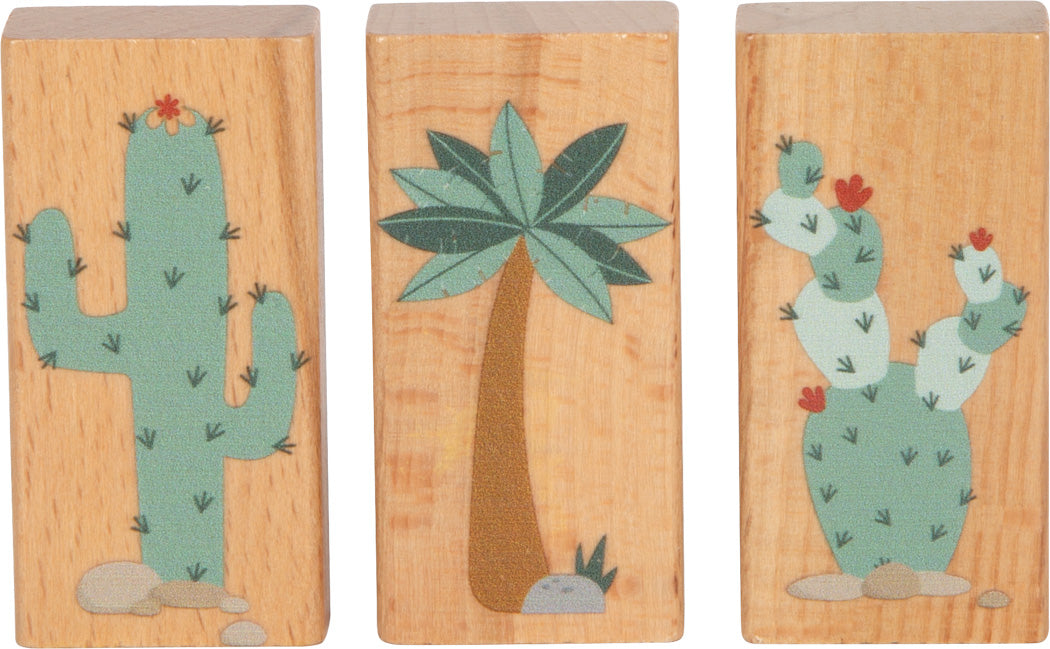 Holzbausteine „Dino“ – 50-teiliges Steck- & Bauset aus Holz