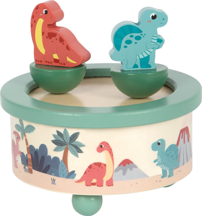 Spieluhr „Dino“ aus Holz – beruhigende Melodie für kleine Dino-Fans