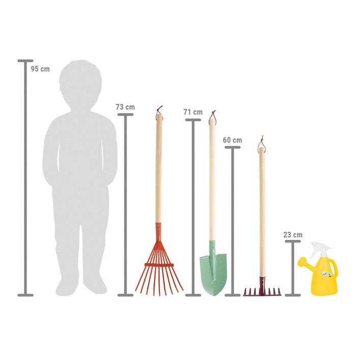 Gartenwerkzeug-Set mit Gießkanne „Tiny Garden“ – Mini-Gartenset für kleine Gärtner