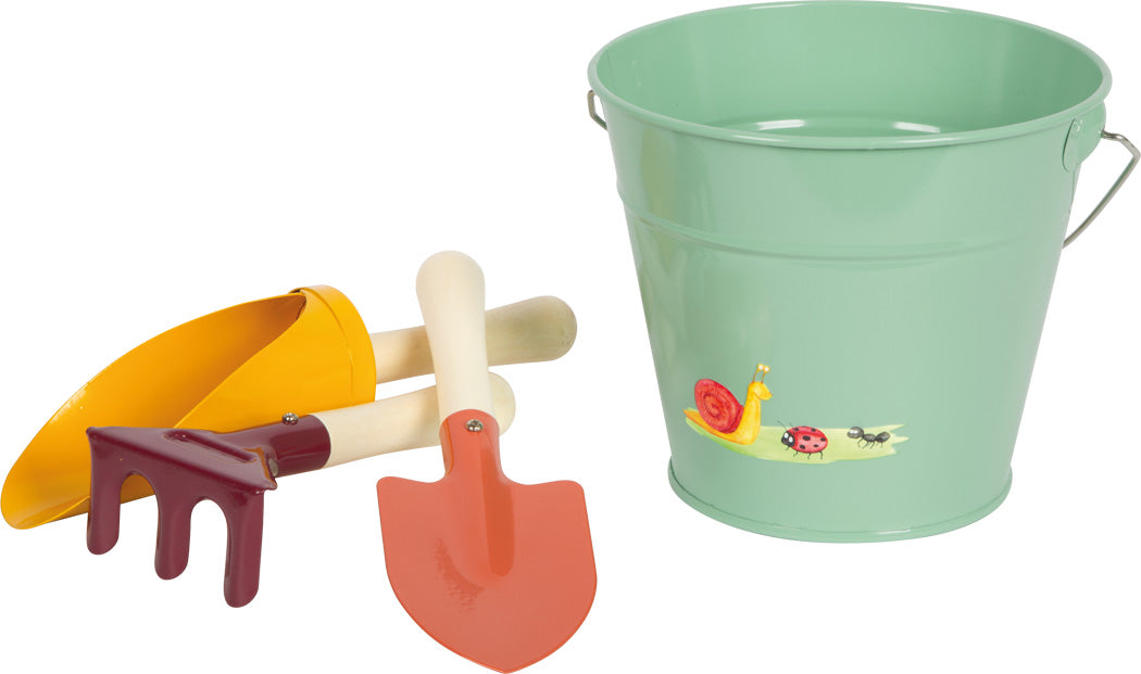 Handschaufel-Set mit Eimer „Tiny Garden“ – 3-teiliges Gartenspielzeug