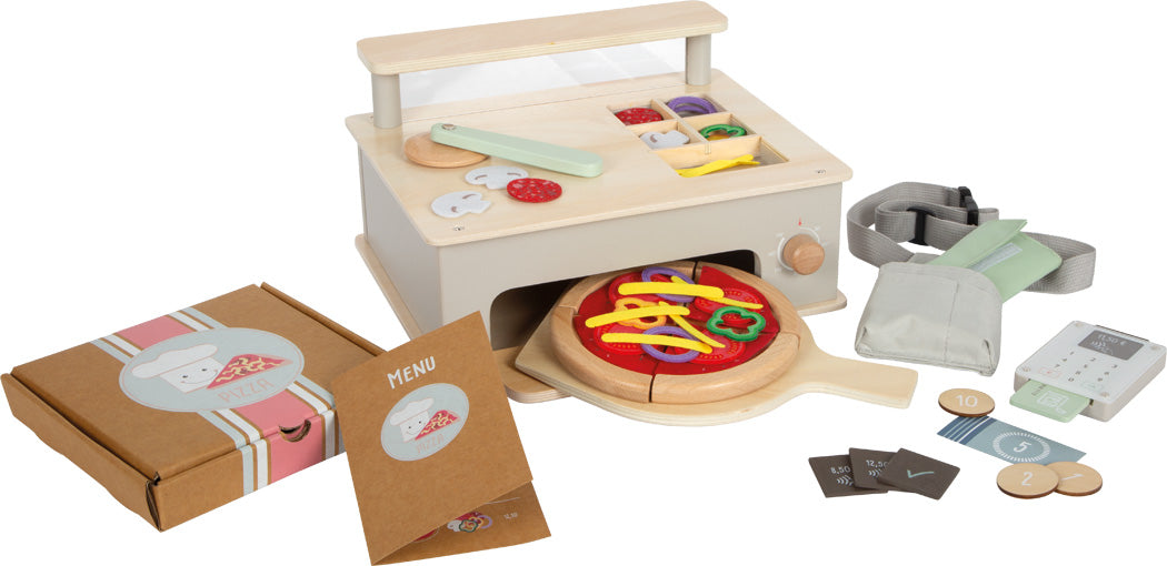 Pizzeria-Set aus Holz – Kreatives Rollenspiel für kleine Küchenchefs