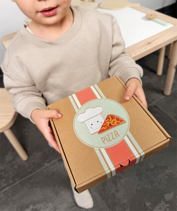 Pizzeria-Set aus Holz – Kreatives Rollenspiel für kleine Küchenchefs