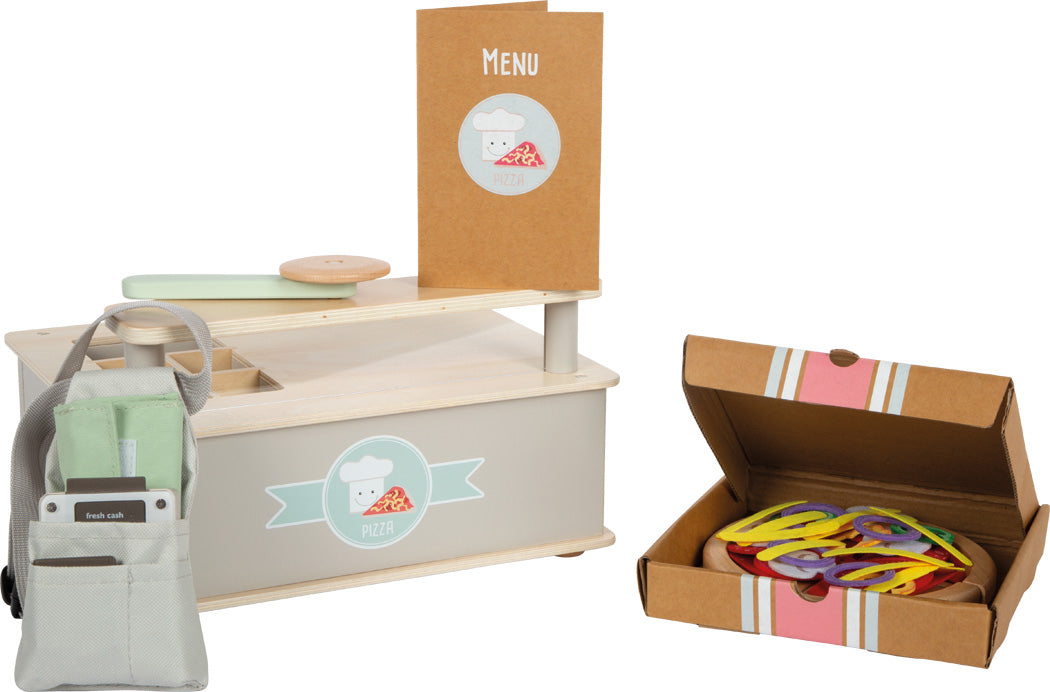 Pizzeria-Set aus Holz – Kreatives Rollenspiel für kleine Küchenchefs