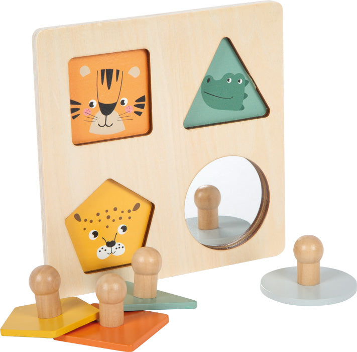 Montessori Setzpuzzle „Formen und Motive“ – Holzpuzzle für erstes Lernen