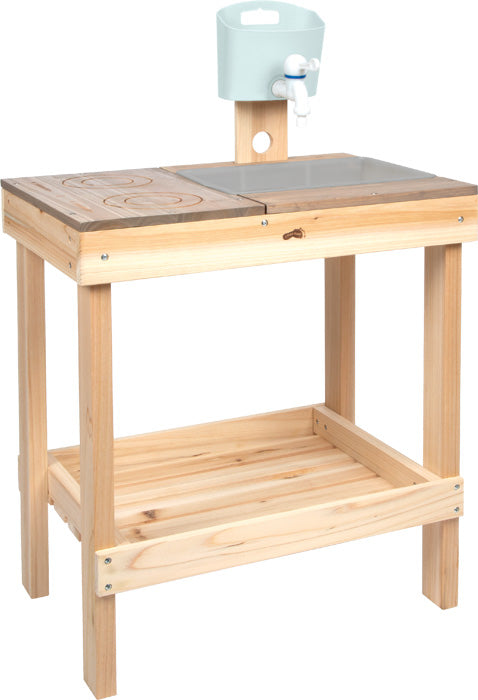 Matschküche und Spieltisch – kreativer Outdoor-Spielspaß
