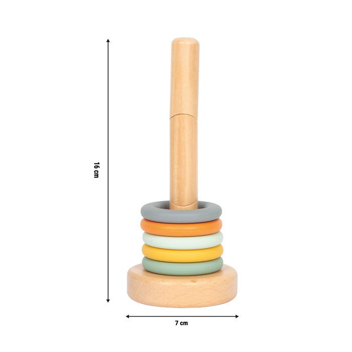 Montessori Stapelturm – vertikal & horizontal entdecken, stapeln und lernen