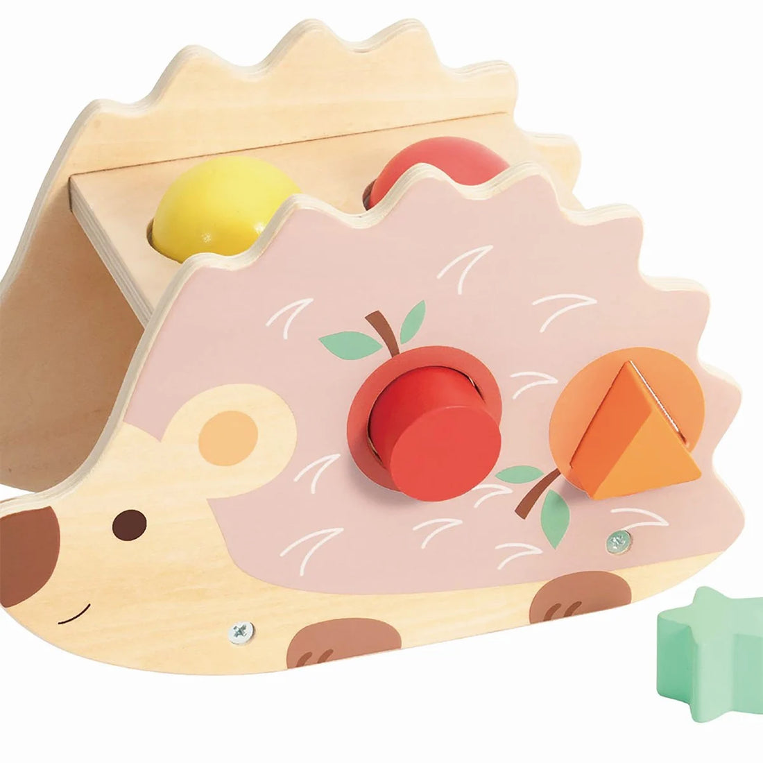 Klopfspiel „Igel“ 3-in-1 – Motorik- & Musikspiel aus Holz
