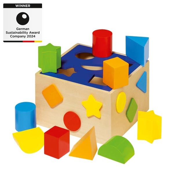Sort-Box aus Holz – klassisches Steckspiel für Motorik & Formenlernen