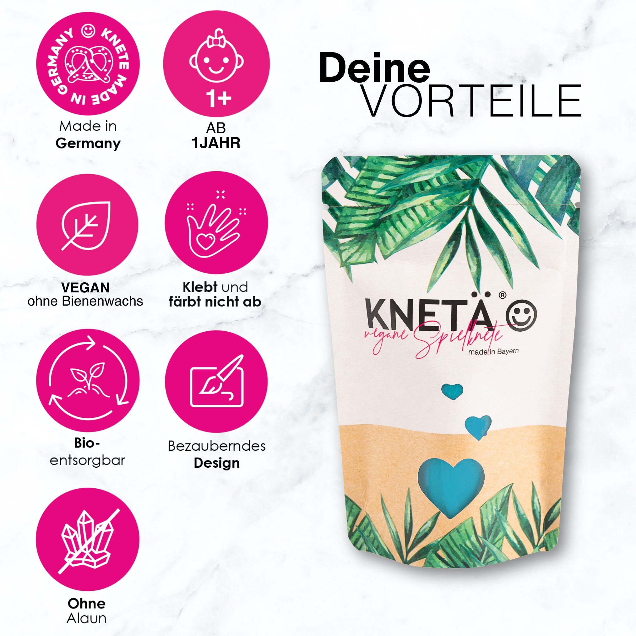 KNETÄ - 18er BAG-SET 18×50 g – bunte Knetwelt für kreatives Spielen
