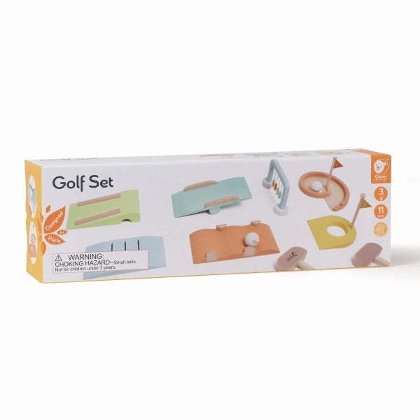 Mini-Golf-Set aus Holz – Spielspaß für drinnen und draußen