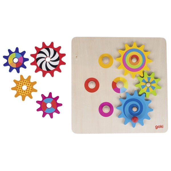 Zahnradspiel aus Holz – Mechanik & Motorik spielerisch entdecken