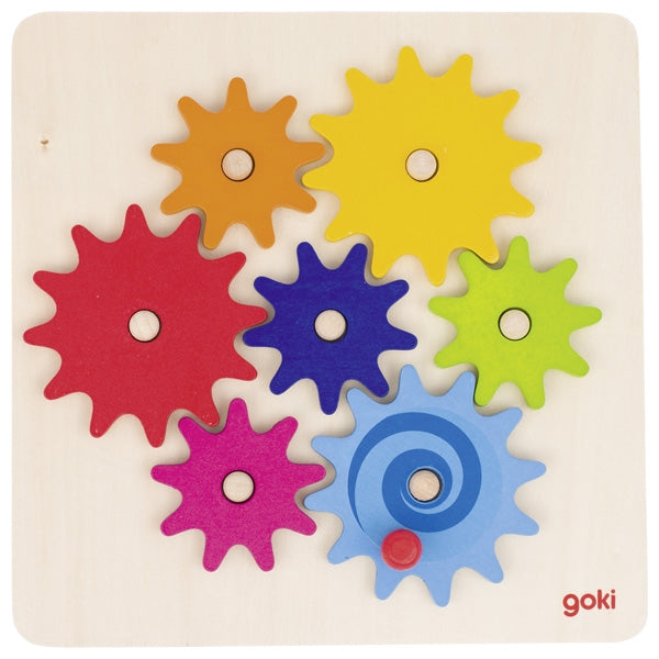 Zahnradspiel aus Holz – Mechanik & Motorik spielerisch entdecken