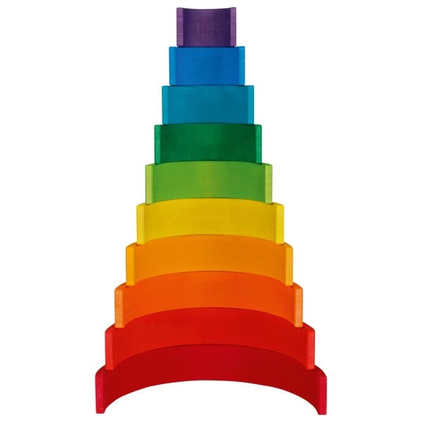 Bausteine Regenbogen – 11 Teile für grenzenloses Bauen und Entdecken