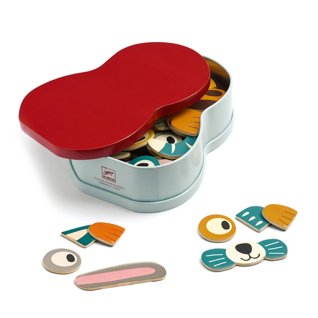 Djeco Holz-Magnete „Animo“ – magnetischer Spielspaß mit Tiermotiven