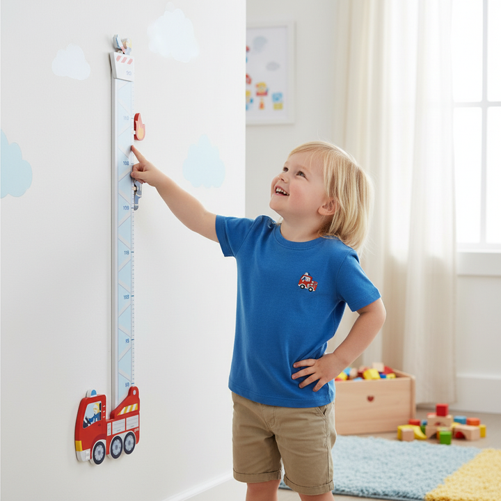 Messlatte „Feuerwehr“ aus Holz – Kindermesslatte bis 150 cm