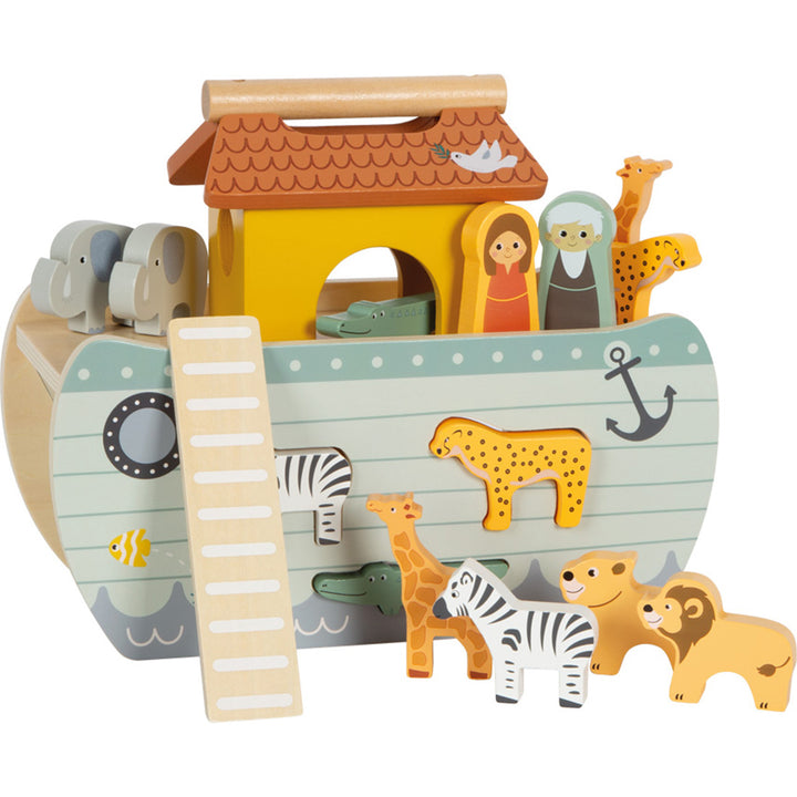 Steckspiel „Arche Noah Safari“ – Holzpuzzle für Motorik & Tierwelt-Spiel