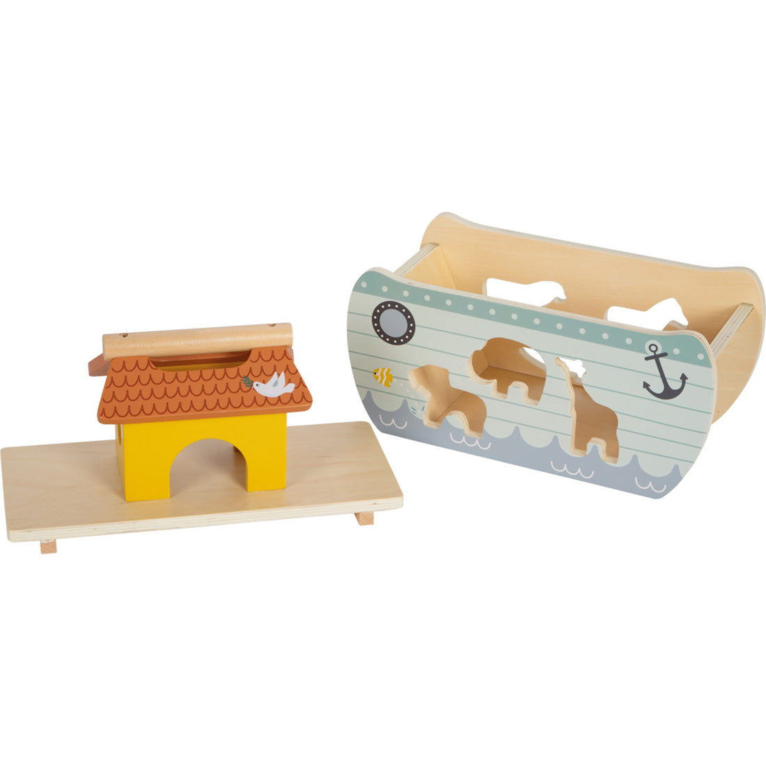 Steckspiel „Arche Noah Safari“ – Holzpuzzle für Motorik & Tierwelt-Spiel
