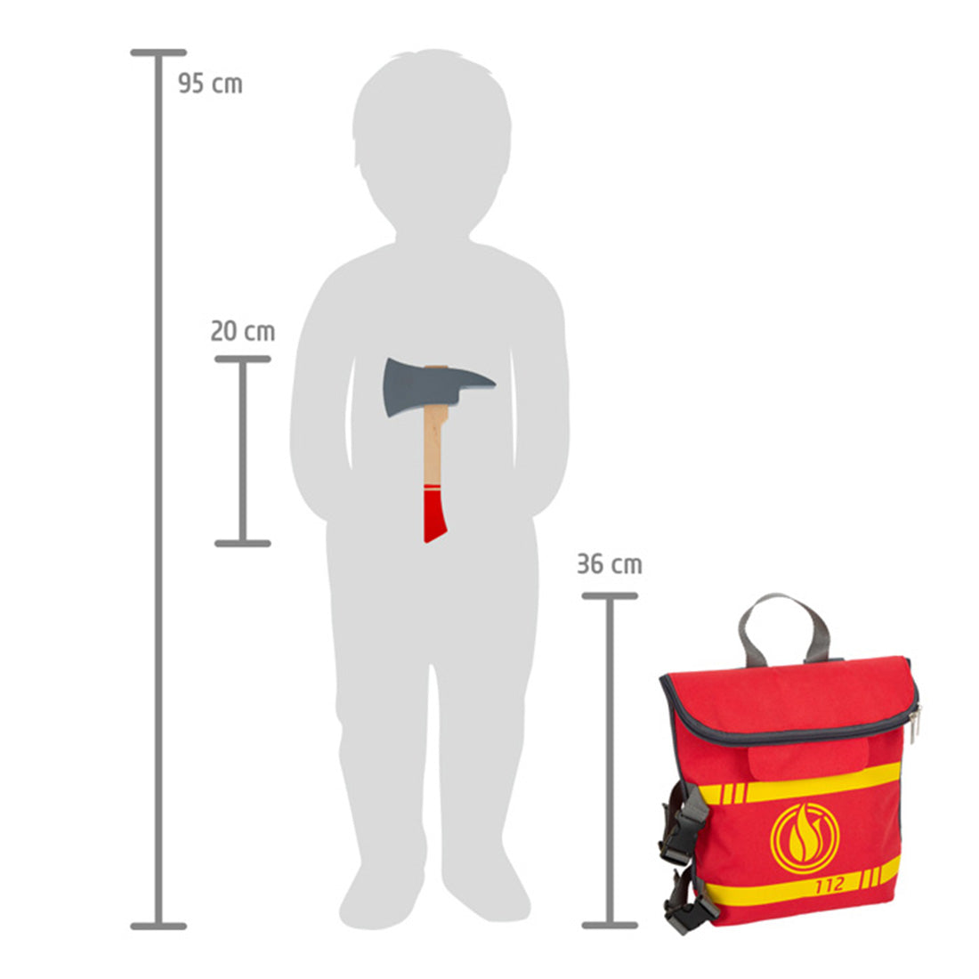 Feuerwehrrucksack für Kinder