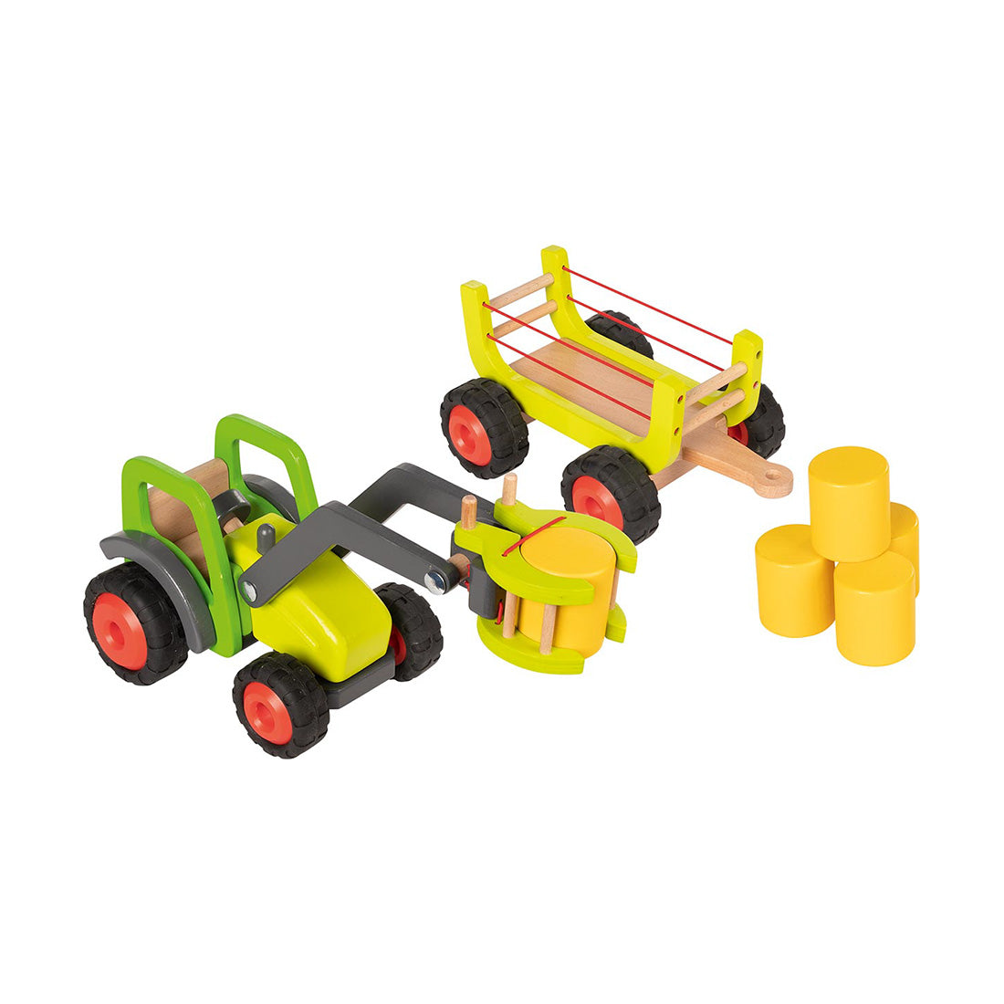Frontlader mit Heuwagen