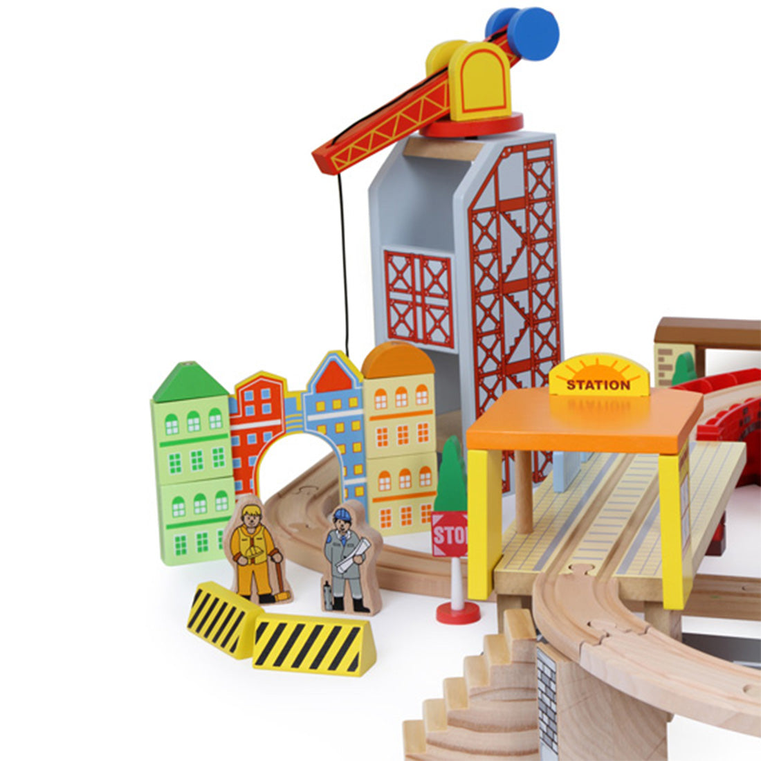 Holzeisenbahn-Set "Hafen"