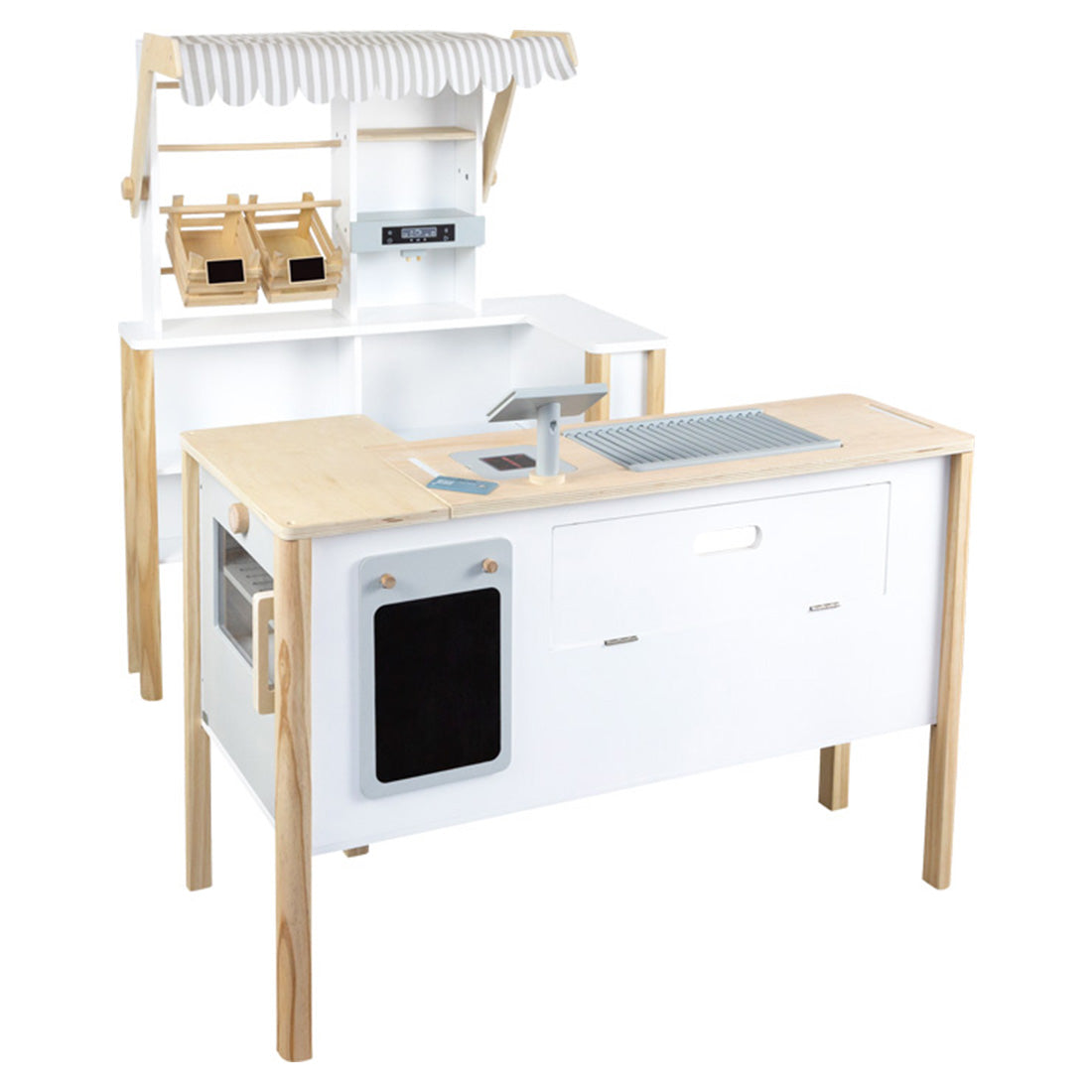 Kaufladen und Kinderküche aus Holz - "fresh"