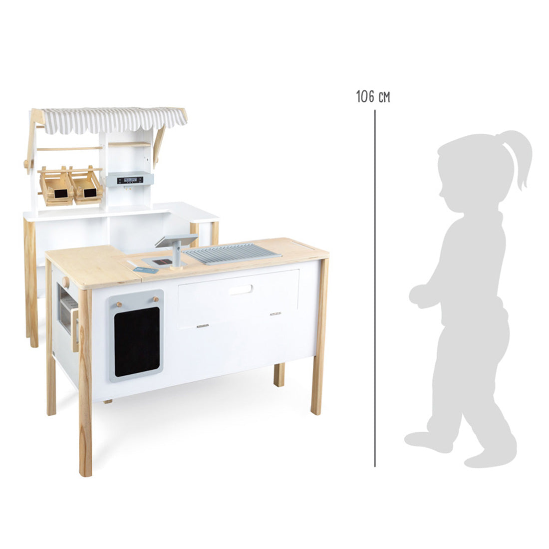 Kaufladen und Kinderküche aus Holz - "fresh"