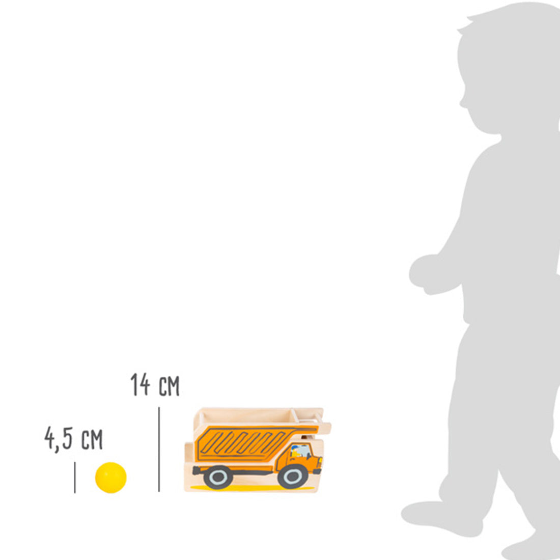 Kugelbahn „Junior Baustelle“ – Holzspielzeug für motorische Entdecker