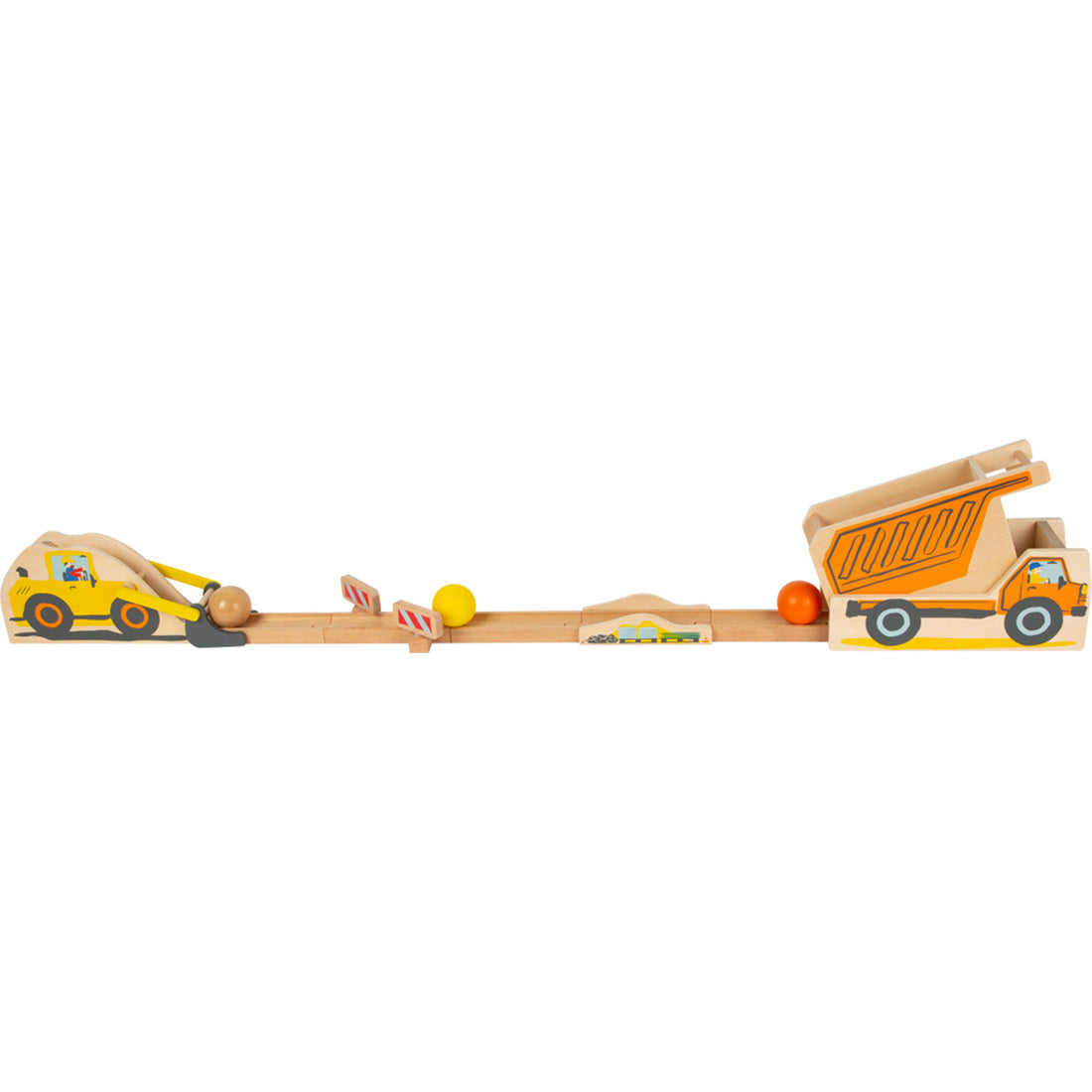 Kugelbahn „Junior Baustelle“ – Holzspielzeug für motorische Entdecker