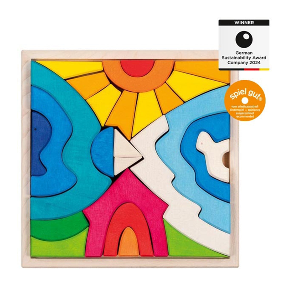 Legespiel und Puzzle - Bausteine "Kleiner Eisbär"