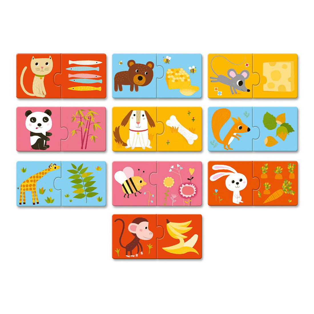 Duo Puzzle-Box Tiere - Was esse ich?
