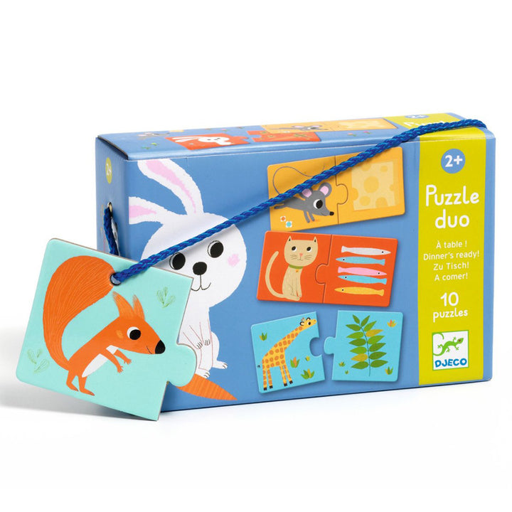 Duo Puzzle-Box Tiere - Was esse ich?