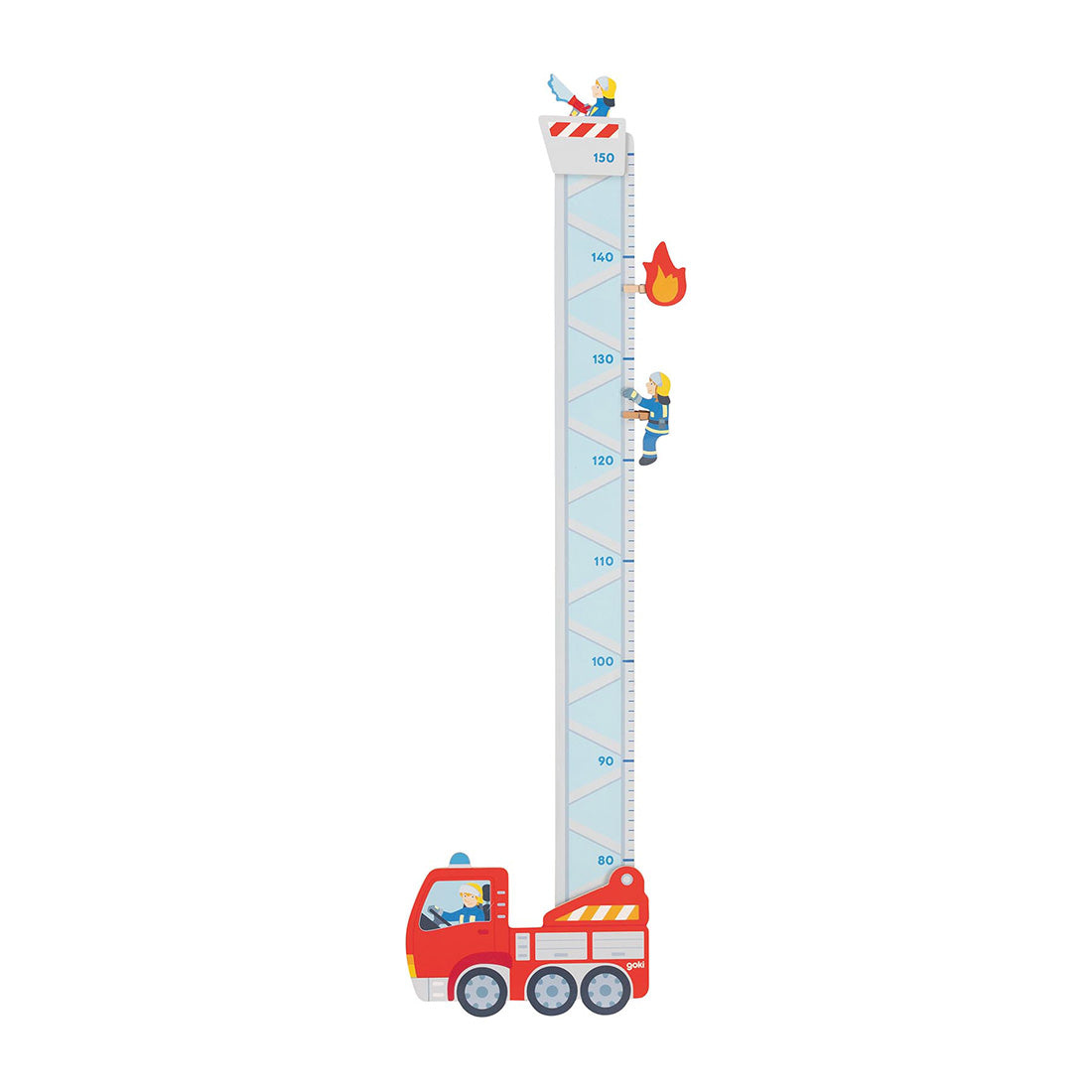 Messlatte „Feuerwehr“ aus Holz – Kindermesslatte bis 150 cm