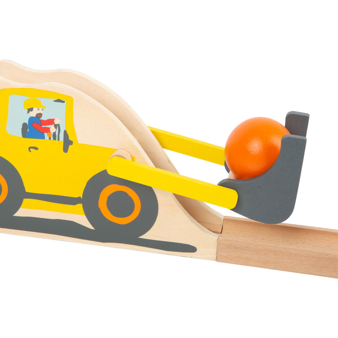 Kugelbahn „Junior Baustelle“ – Holzspielzeug für motorische Entdecker