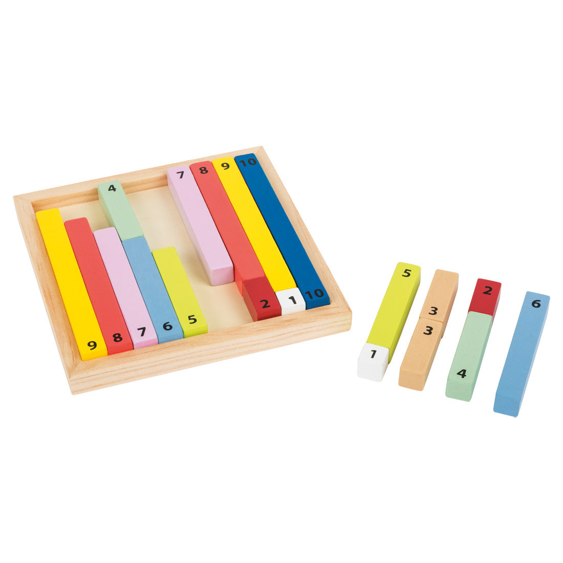 Montessori Rechenstäbchen, bunt