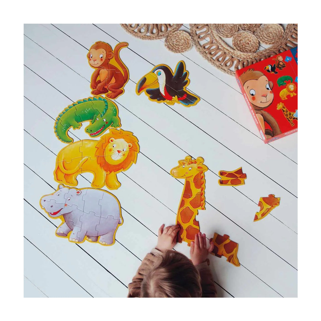 Riesenpuzzle: Dschungeltiere
