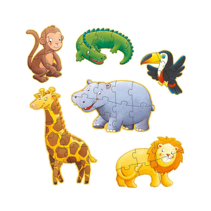 Riesenpuzzle: Dschungeltiere
