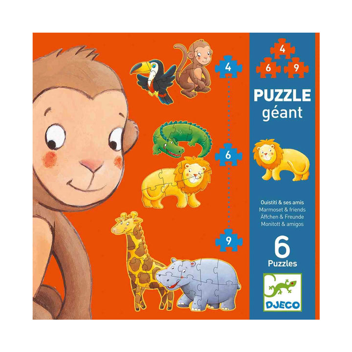 Riesenpuzzle: Dschungeltiere