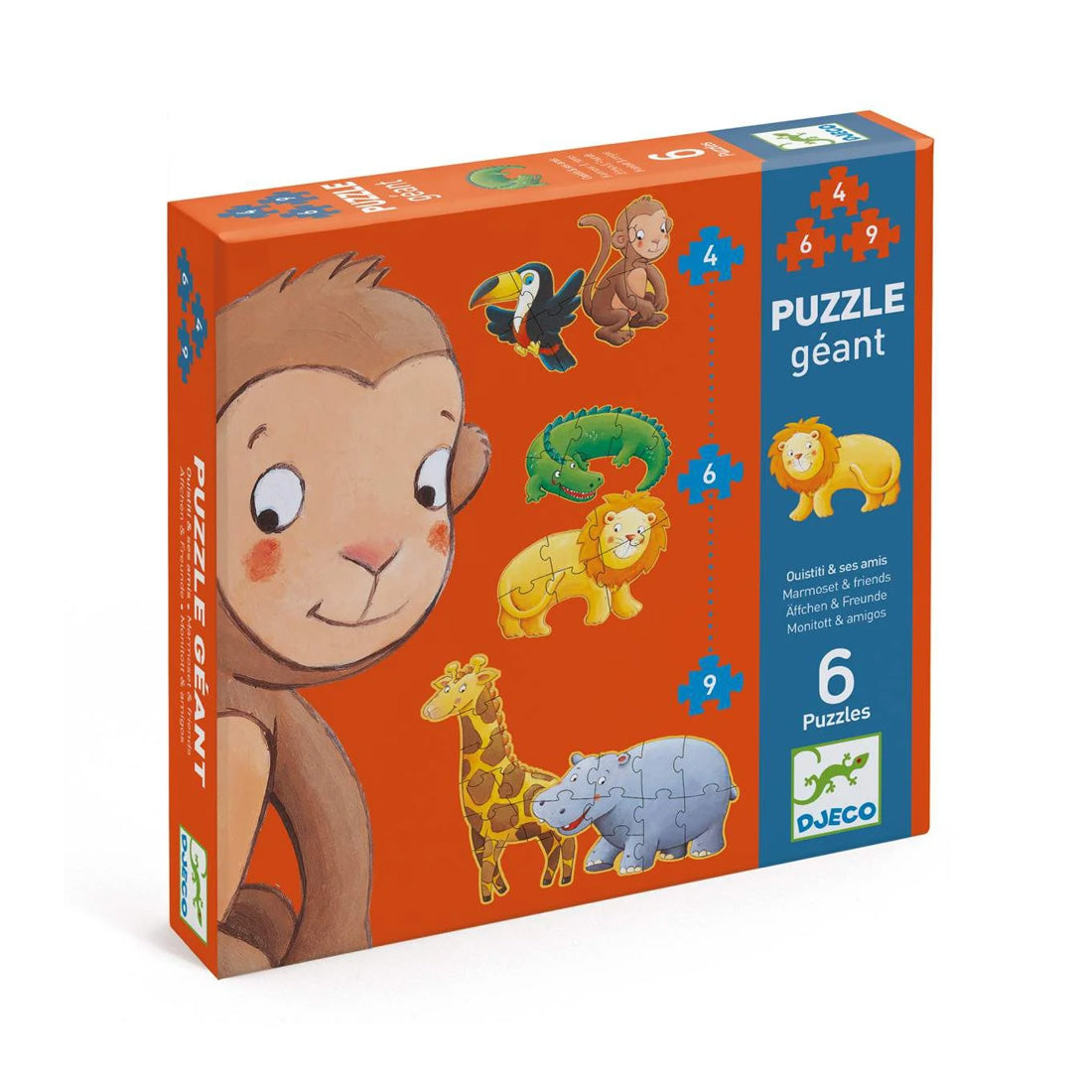 Riesenpuzzle: Dschungeltiere