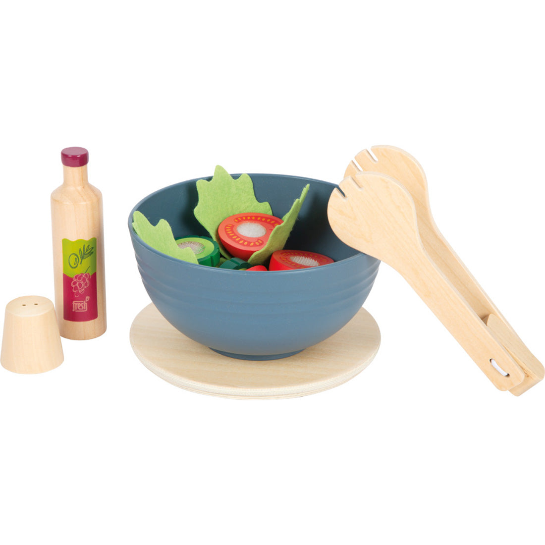 Schneide-Lebensmittel Holz "Salat fresh"