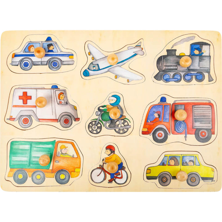 Steck- und Setzpuzzle Fahrzeuge