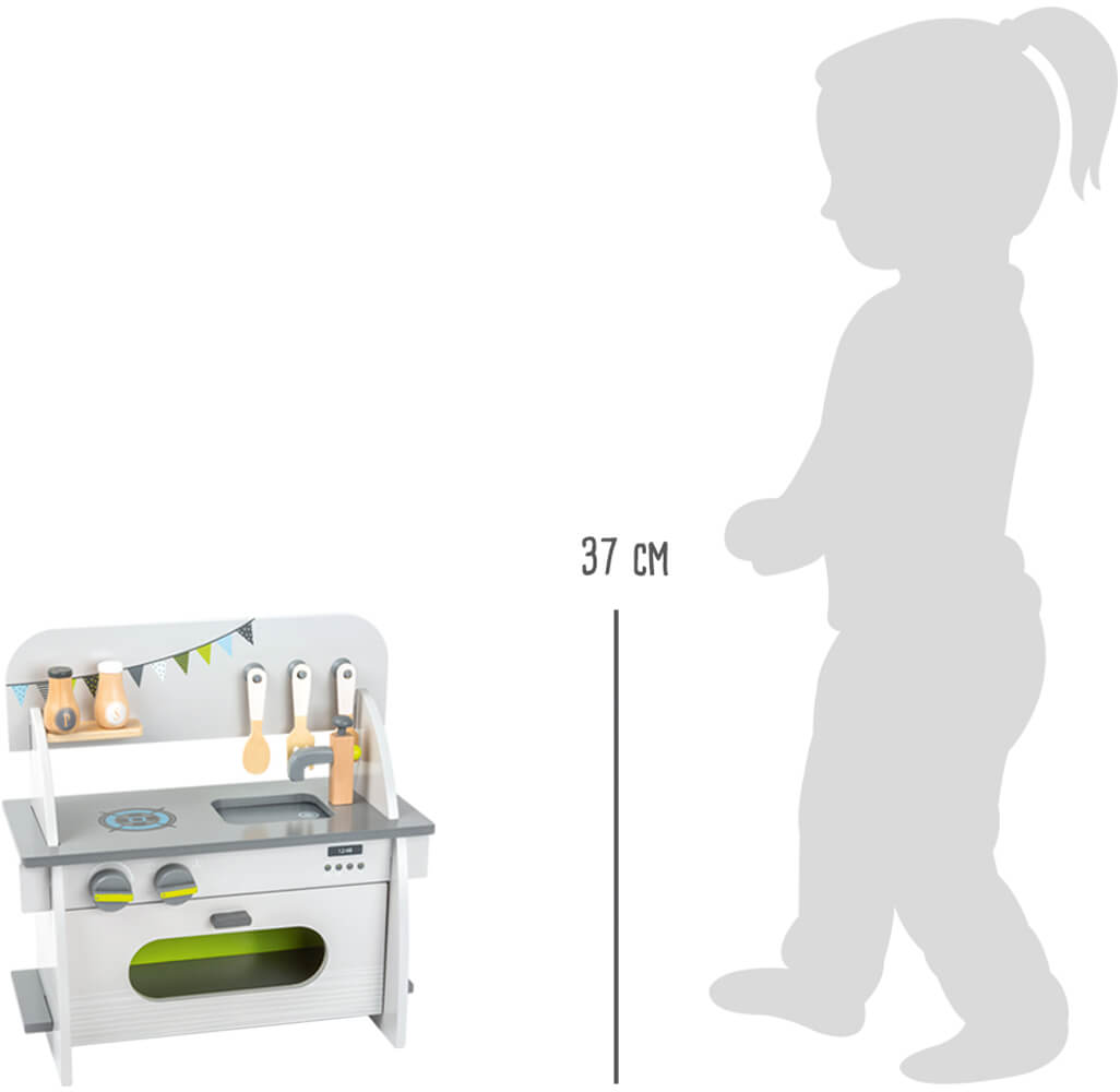 Kinderküche Klassisch Größenskizze von Spielspecht