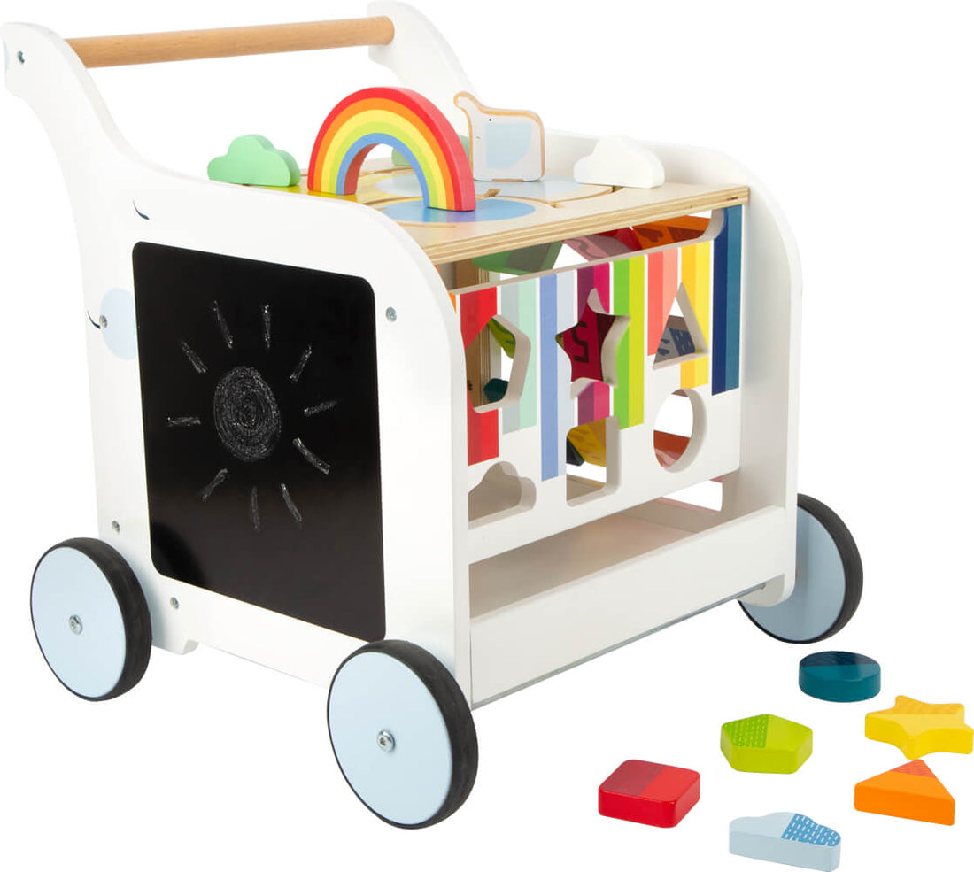 Lauflernwagen Regenbogen Schrägansicht von Spielspecht